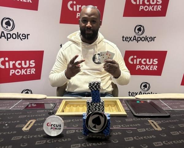 Poker : CLUB CIRCUS PARIS : Dione Bake remporte le Texapoker Deepstacks 300 € - 13.200 €