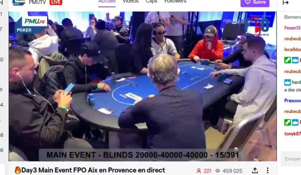 Poker : Streaming Streaming