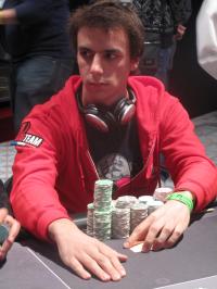 Chipcount partiel, Raphael Kroll chipleader