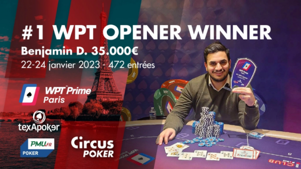 Poker : WPT Prime Paris : Dahan sur l'Opener, Sacksick sur le SuperStack 