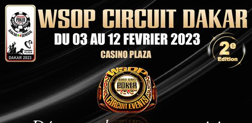 Poker : WSOPC Dakar : Le circuit est de retour le 3 février pour sa seconde édition au Casino Plaza ! 