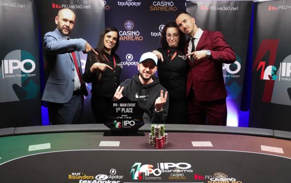 Poker : IPO SANREMO 2024 : Alessio Albore remporte l'IPO 1 Million GTD - 250.000 €