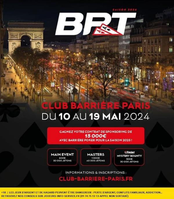 Poker : BPT PARIS 2024 : Le BPT dépose ses valises dans la capitale ce vendredi !