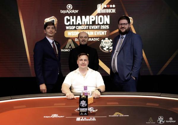 Poker : WSOP-C AIX-EN-PROVENCE 2025 : David Gradic roi du Main Event - 160.000 €