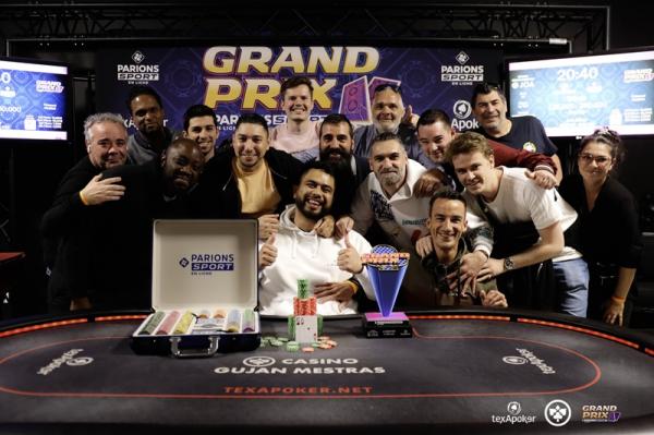 Poker : GRAND PRIX PARIONSSPORT EN LIGNE GUJAN-MESTRAS 2025: Mateo Decourcelle remporte le Main - 15.000 €