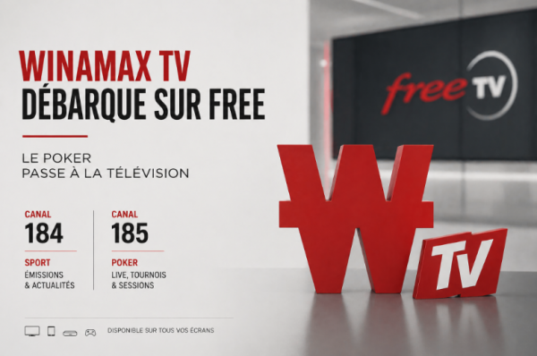 Poker : WINAMAX TV : Le poker débarque sur le petit écran avec Free ! 